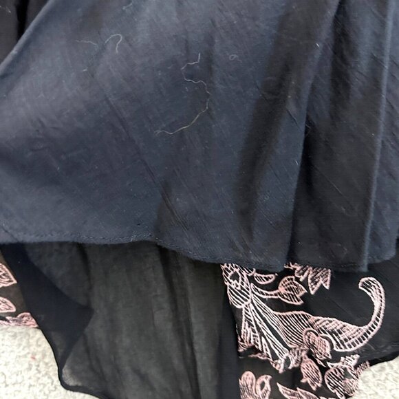 Vintage Y2K Slip Dress Beaded Fringe Tassels Whimsigoth Fairy 90s Dark - Picture 10 of 16